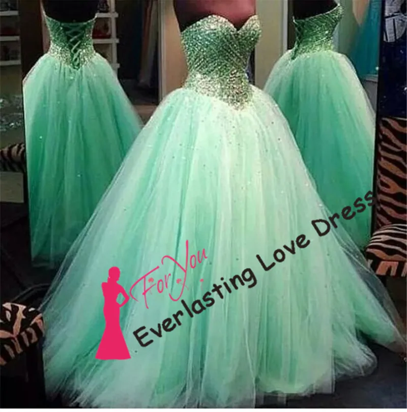 Venta > vestidos de 15 color verde manzana > en stock