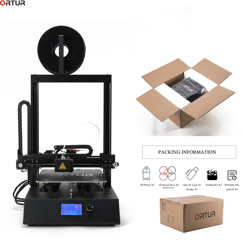 

Dropshipping 3D Printer FDM High Precision 3D Drucker Impresora 260*310*305MM Built-in Dual-axis Linear Guide Rail 3D Printer