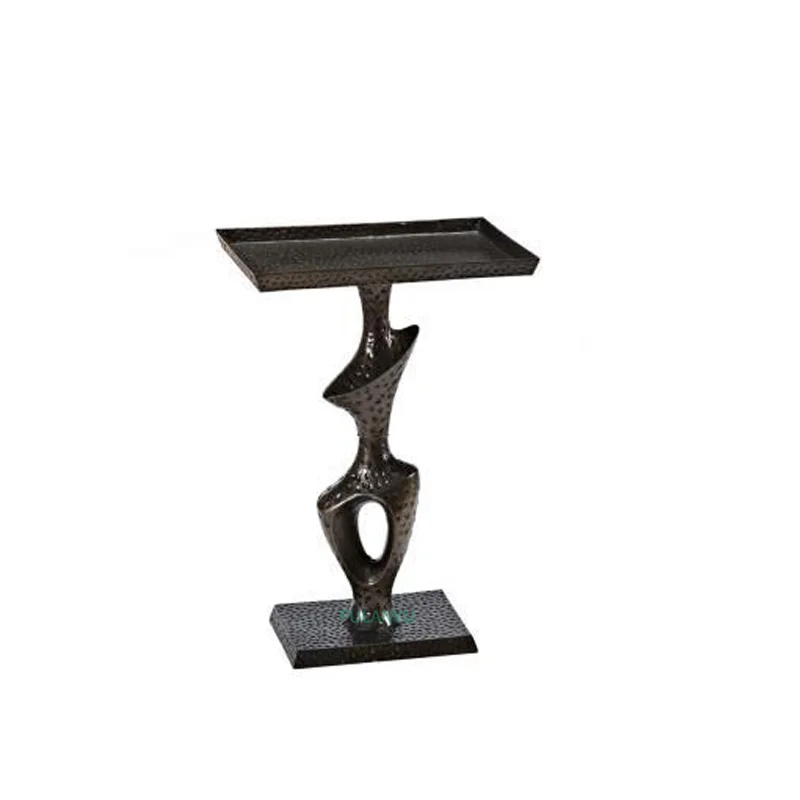 

Rectangular small round tea table Avant-garde Italian minimalist style