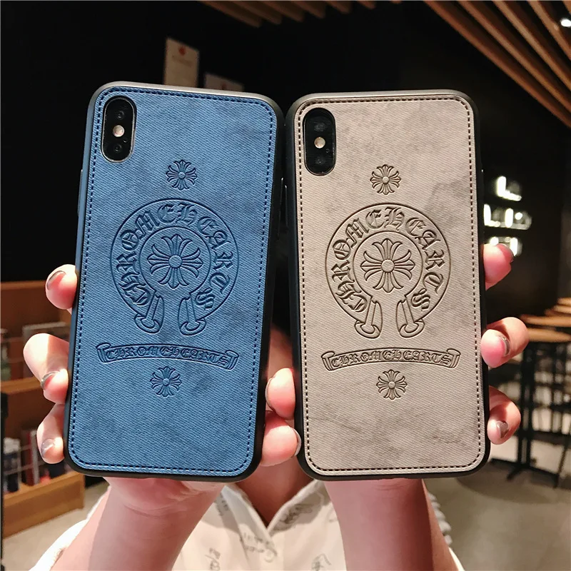 

Tide brand retro skinned phone case for iPhone X XS XR XSMax 8 7 6 6S PluS solid color soft shell drop protection cover