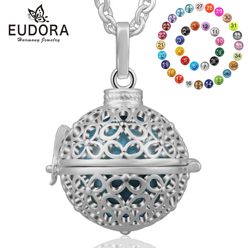 

2017 New Eudora Harmony Ball Baby Angel Caller Locket Cage Pendant For Pregnant Women Floating Bola Locket Pendants Gift K154N20