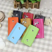 ZYD-COOL Лидер продаж Pu кожа качества Цвета ключница автомобильные держатели брелок держатель сумка кошелек крышка для женщин