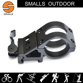 

ar 15 accessories Tactical aluminum airsoft 25.4mm Offset flashlight holder QD 30mm scope mount for hunting rifle scope