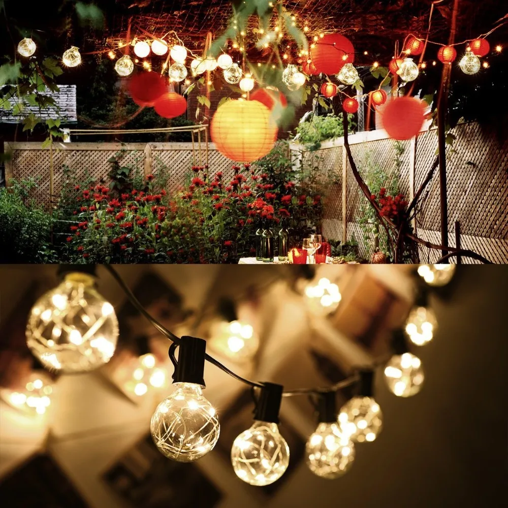 Gobble Ball Sting Lights Copper Wire LED light Outdoor Garden House Decoration Festival Holiday LED String Lights 