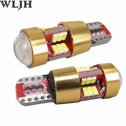 Wljh 2X Canbus Ошибок автомобиля светодиодный свет W5W T10 светодиодный SMD линзы лампа сбоку для Fiat 500 punto stilo Палио Bravo Ducato Doblo