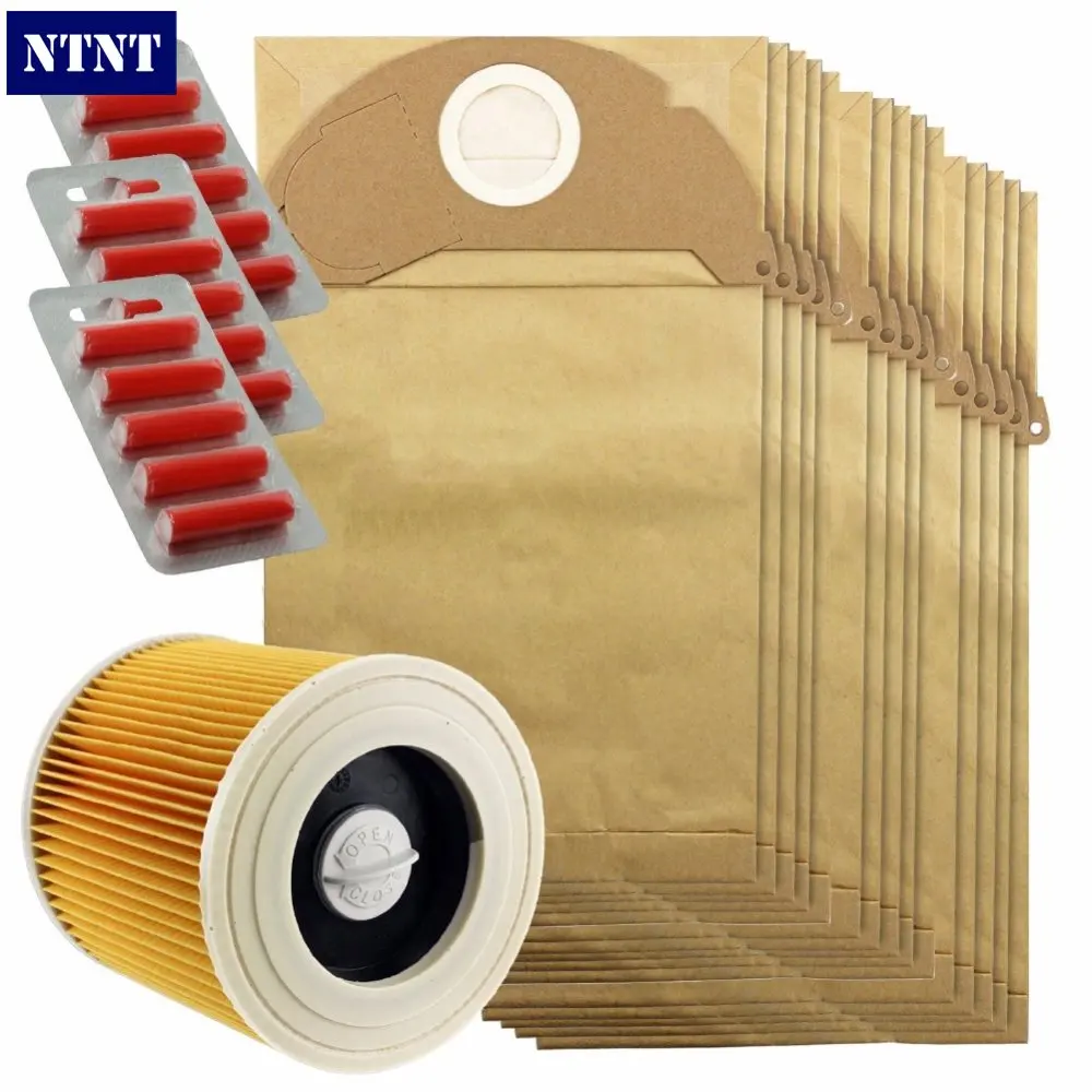 NTNT Free Post New 15 Pcs dust dust bag & Filter Kit for Karcher A2054 and A2064 Vacuum Cleaner 15 Bags + 15 Fresheners NTNT Free Post New 15 Pcs dust dust bag & Filter Kit for Karcher A2054 and A2064 Vacuum Cleaner 15 Bags + 15 Fresheners