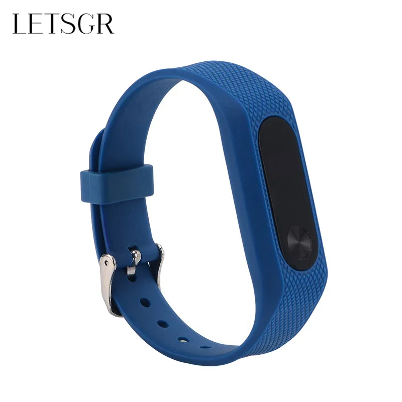 LETSGR для Xiaomi mi Band 2 полосы Силиконовый ремешок на запястье браслет аксессуары