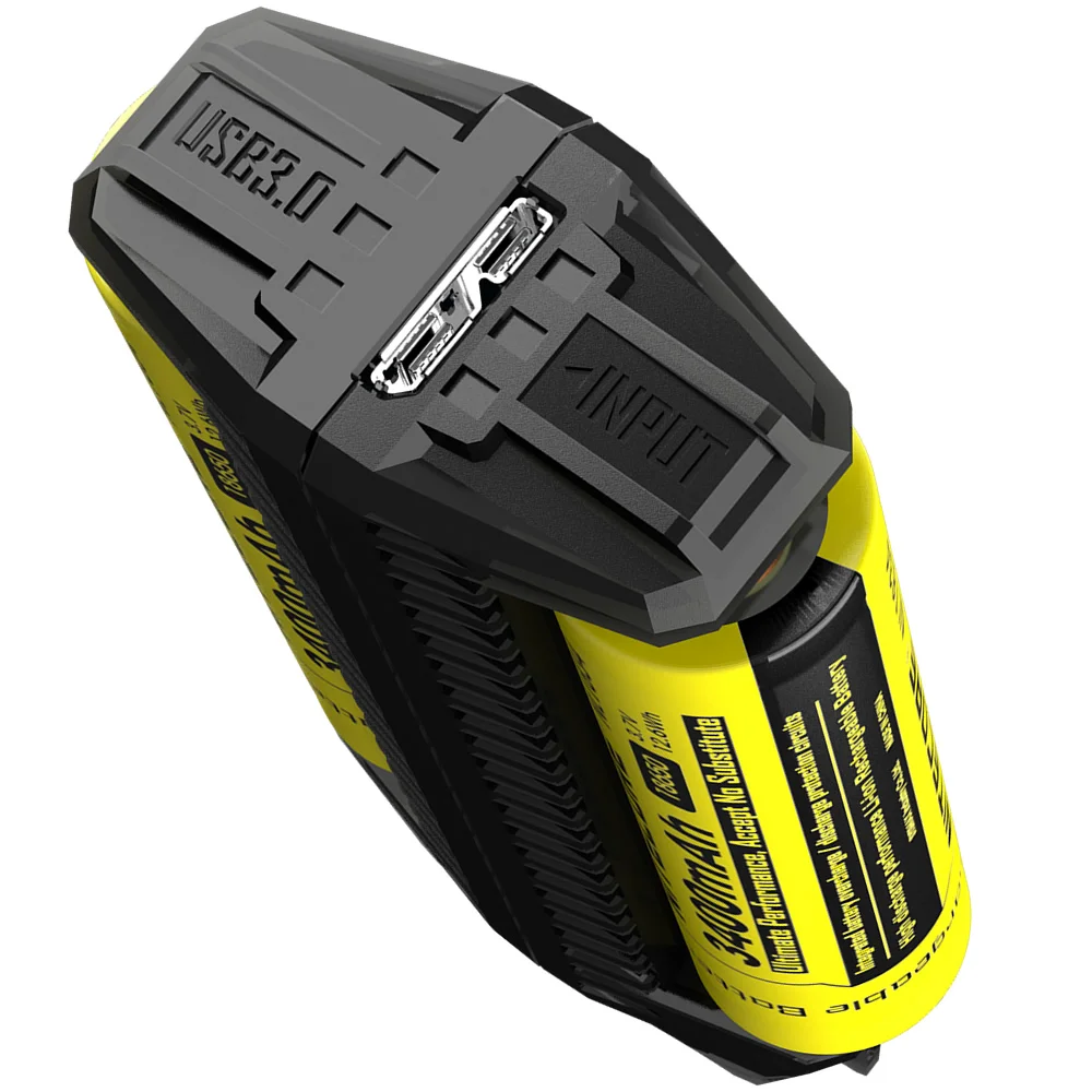 Лидер продаж зарядное устройство NITECORE F2 с USB 2 аккумулятора 18650 гибкий внешний