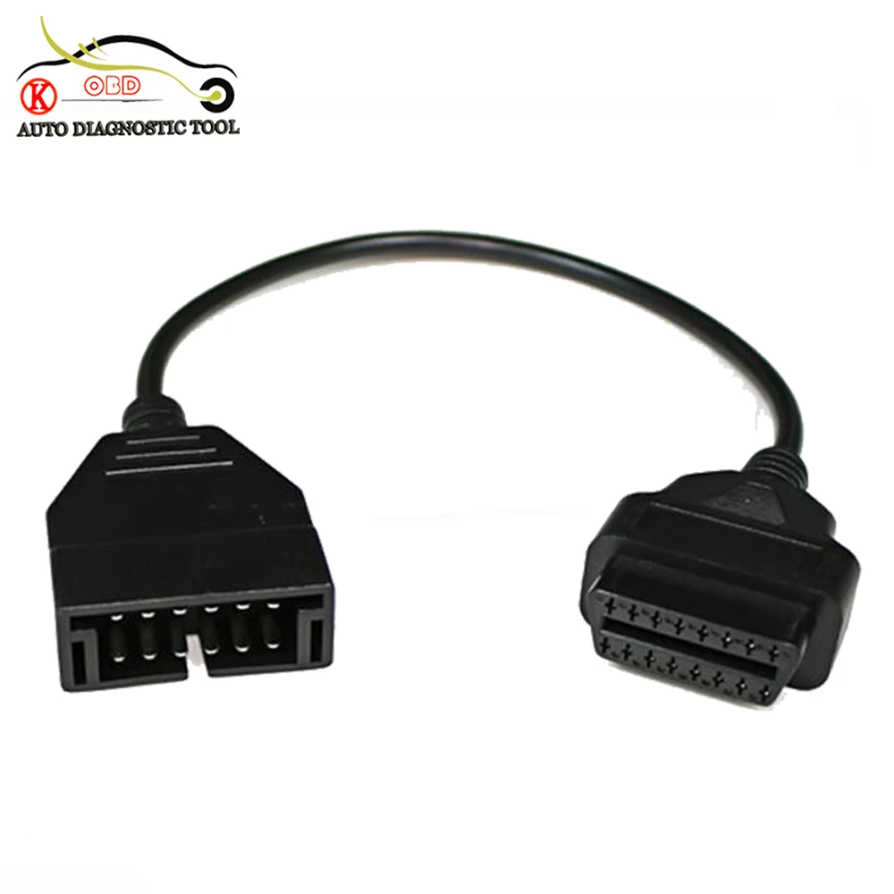 New OBD 2 Cbale For gm Daewoo 12 To 16 Pin OBD 2 Connector Adapter Auto Diagnostic Tool Cable Connector Adapter Car Cable
