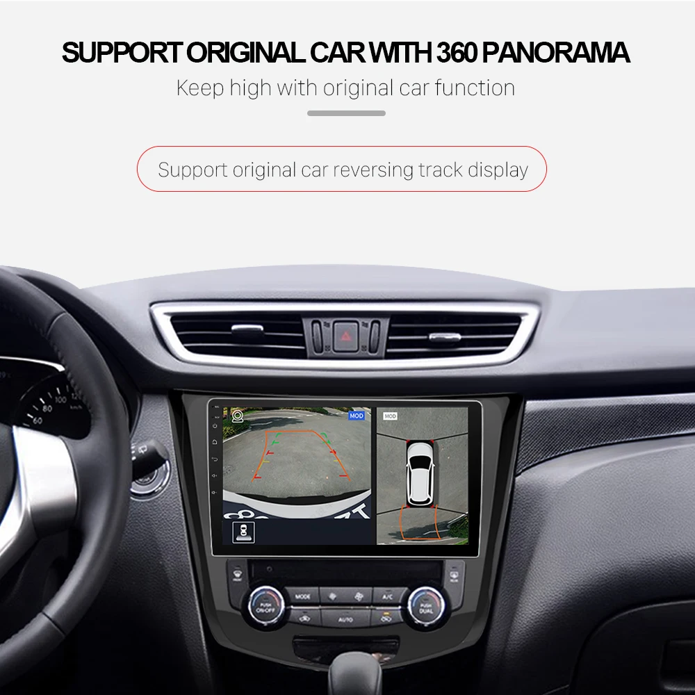 Clearance Eunavi Car GPS Radio Player Android 9.0 For Nissan X-Trail Qashqail 2014 -2017 With Octa Core 4GB+32GB Stereo Multimedia 3