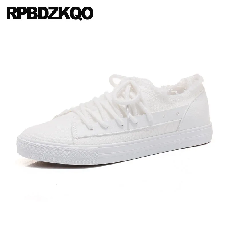 

Lace Up Summer Rubber Sole Harajuku White Black Sneakers Flats Round Toe Green Chinese Women Designer Retro Canvas Shoes Casual