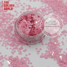 TCH304 3,0 мм Размер устойчив к растворителям мате цвета звезды блески различной формы для лака для ногтей, дизайна ногтей или другого DIY украшения