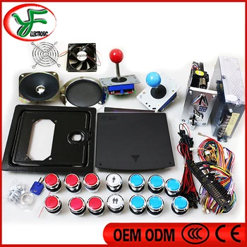 

Jamma DIY Arcade game kit for 520 in 1 PCB board with jamma wire coin door power supply 8 way joystick push buttons