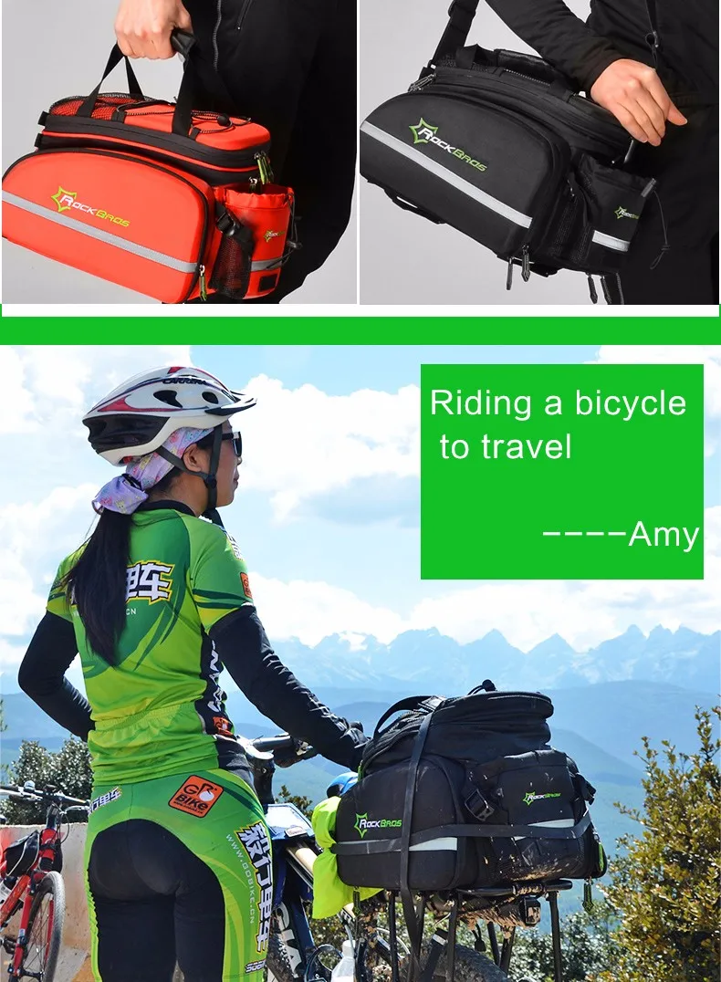 ROCKBROS велосипедная сумка для активного отдыха, велосипедная сумка, многофункциональная велосипедная Рама, стойка для велосипеда, вместительная сумка для путешествий, Аксессуары для велосипеда
