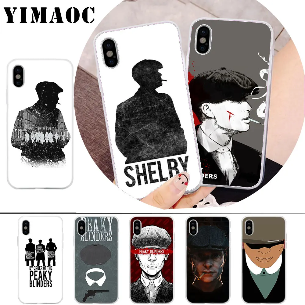 

YIMAOC Peaky Blinders Cross Logo Coque Soft Silicone Case for iPhone X r s Xr Xs Max 8 7 6S 6 Plus 5 5s SE