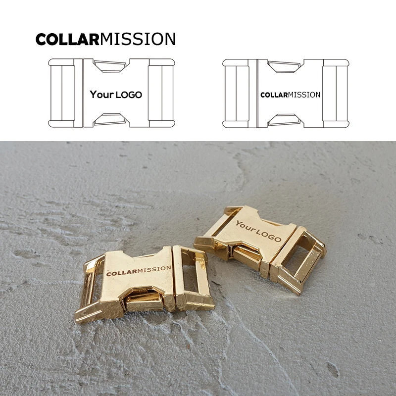 

100pcs/lot 15mm Engraved buckle, We provide laser engraving service customize LOGO for diy cat dog collar accessorys CK15J