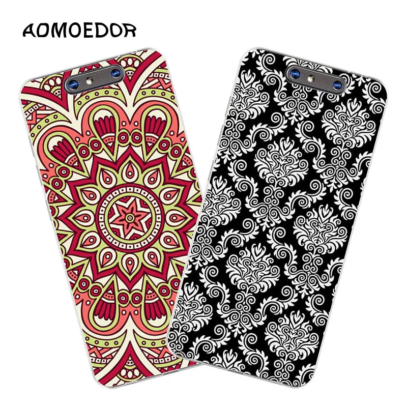zte blade v8 Case Silicon mandala Cartoon Painting Soft TPU Back Cover for protect Bags shell |