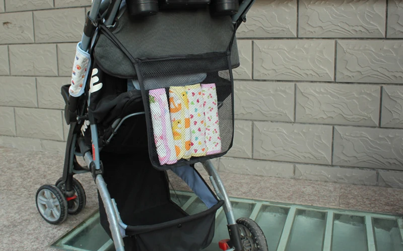 2 предмета детские автомобильные Портативный висит коляска сумка для переноски Вышивка Крестом Пакет Младенческая коляски сетки сумка для коляски Аксессуары для колясок