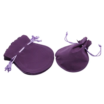

Free Shipping 50PCS 13.5x16cm Purple Velvet Drawstring Pouch Bag/jewelry Bag,christmas/wedding Bag