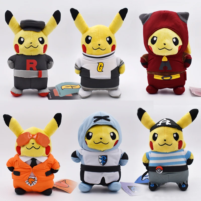 team rocket pikachu plush