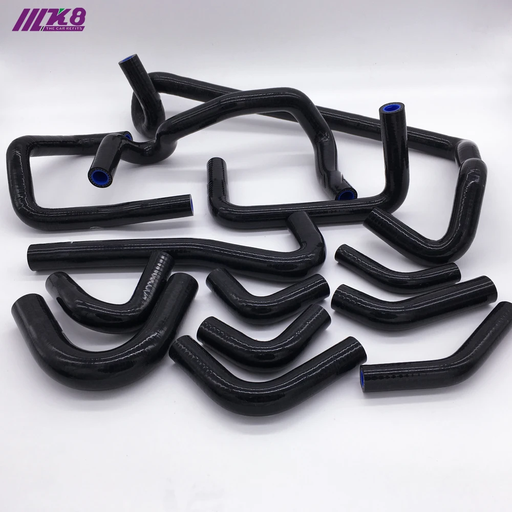 

SILICONE RADIATOR HOSE FIT FOR Nissan Skyline GTR R32 R33 R34 RB26DET (14PCS) red/blue/black