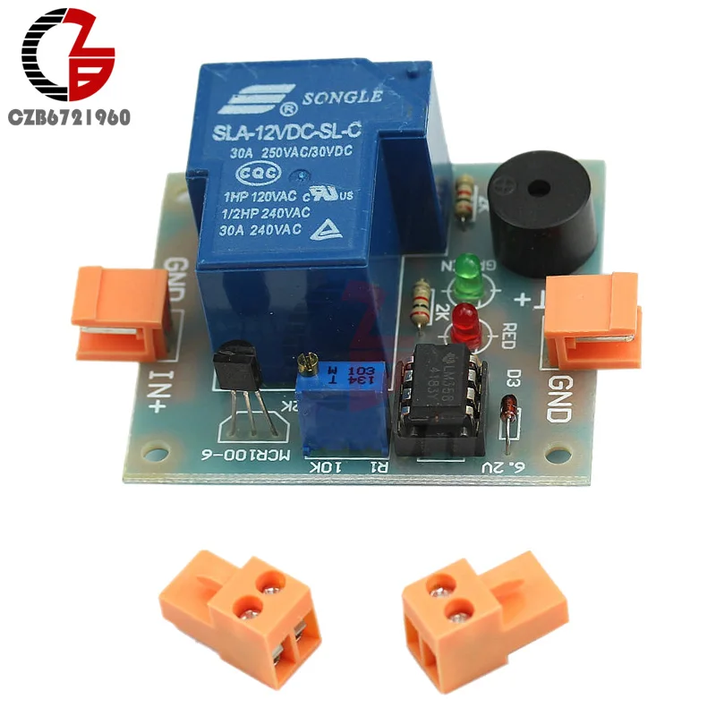 12V аккумулятор звук и светильник сигнализации предотвратить над разрядкой контроллер низкого Напряжение