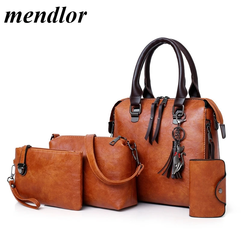 

Women Composite Bag Multi-colore Luxury Leather Purse and Handbags Famous Brands Designer Sac Handbag Female Shoulder Bag Set
