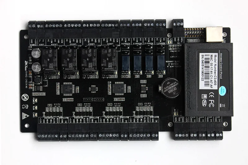

C3-400 Card access control board free software control 4 doors different wiegand reader interlock TCP/IP card access controller