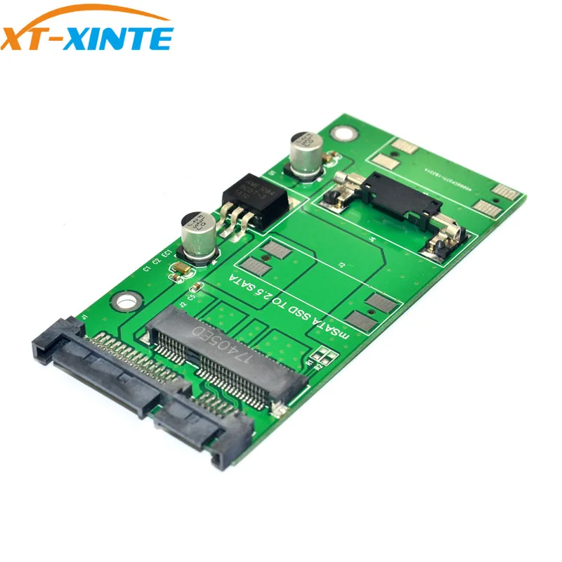 

XT-XINTE High Quality Mini PCI-E mSATA SSD To 2.5 Inch SATA 3.0 22PIN 7+15Pin Adapter Converter Card Module Board