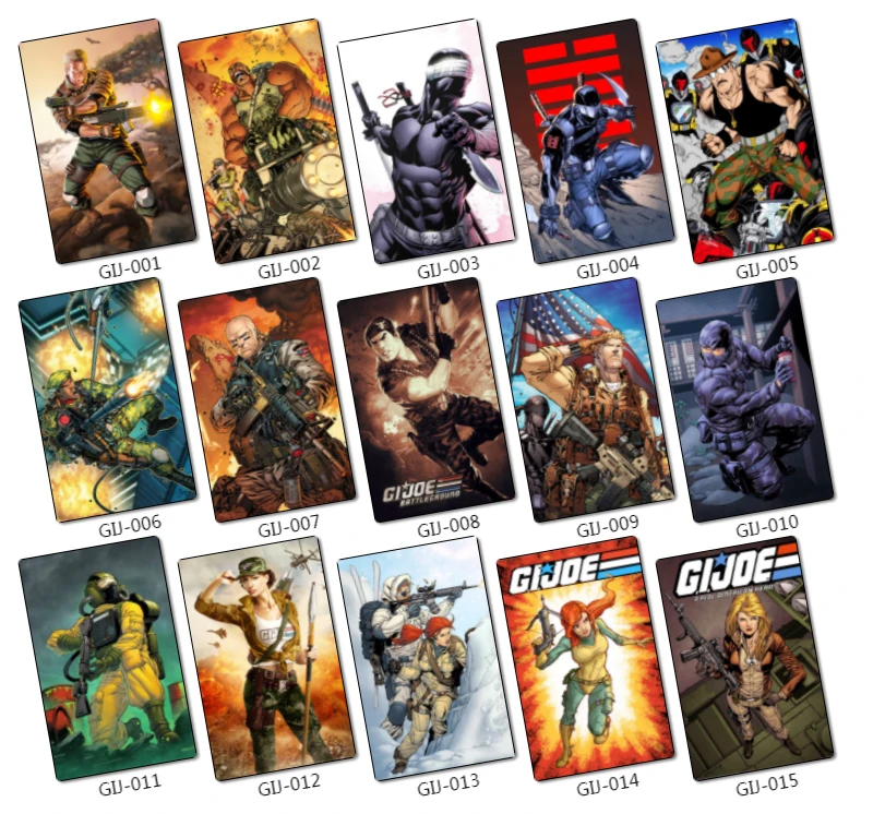 35 шт. Gi Joe Series Card sticker s Classic 80s Мультяшные персонажи Кобра командор Дюк змея глаза баронесса Глянцевая жесткая наклейка