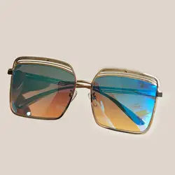 Большие Квадратные Солнцезащитные очки женские брендовые Дизайнерские высокого качества 2018 новые негабаритные Солнцезащитные очки
