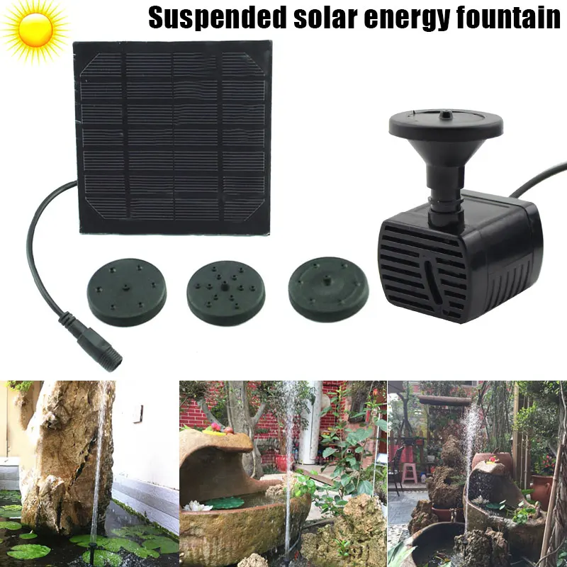 

Hot New Solar Panel Powered Mini Fountain Water Pump Garden Pool Pond Aquarium Fountain @LS AU02