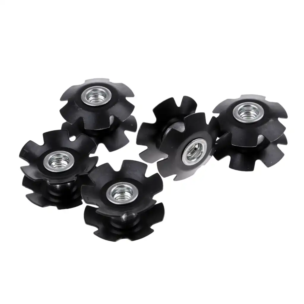 5Pcs Headset Flanged Star Nut Star Washer for 1-1//8/" Threadless Fork Steerers