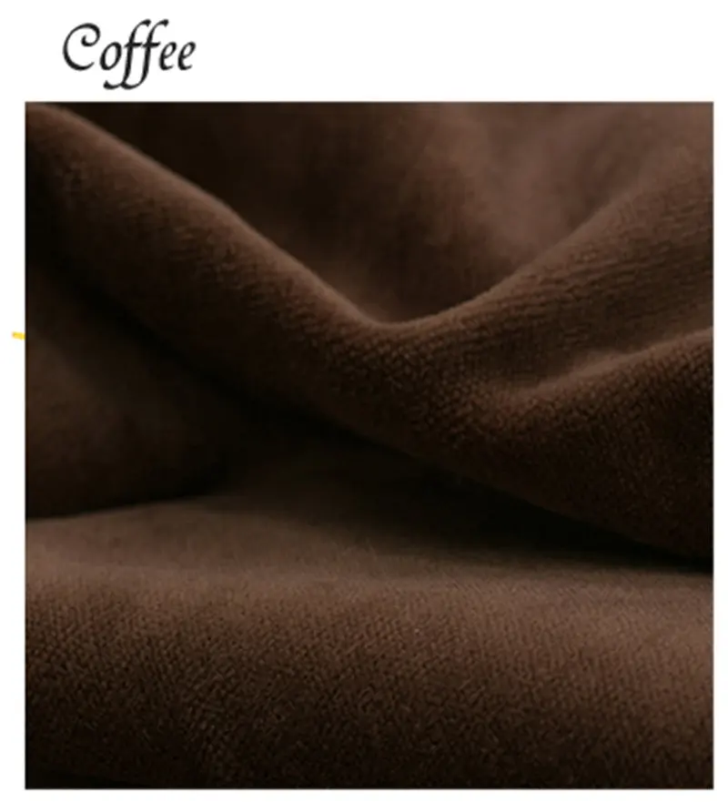 1,50(ширина)* 0,5 м мягкая хлопковая бархатная трикотажная ткань на полметра для Лоскутной Ткани Ткань для постельного белья спортивная одежда украшение дома - Цвет: Coffee