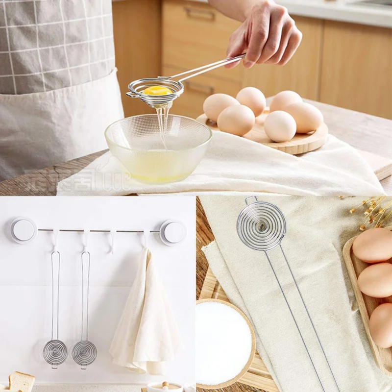Бытовой из нержавеющей стали белый яичный желток сепаратор кухонный гаджет сито инструмент сепаратор белого яйца