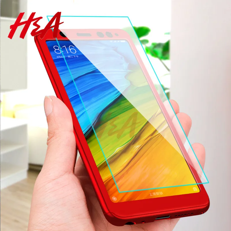 Luxury 360 Full Protective Case For Xiaomi Redmi Note 6 5A 5 Pro Phone Case Glass For Redmi S2 6A 6 Pro 5 Plus 5A Case Glass