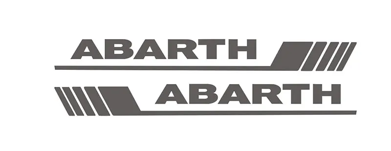 2 шт. наклейки на боковую дверь наклейка s для Abarth наклейка на боковую юбку наклейка на кузов s для FIAT 500 Стайлинг автомобиля