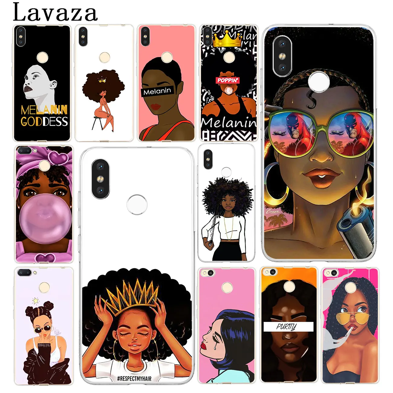 Lavaza African Beauty Afro Puffs Black Girl Phone Cover Case for Xiaomi