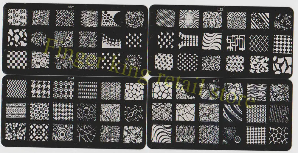 Arte do Unha Placa de Imagem Lote Selo Carimbar Faça Você Mesmo Imagem Placa Modelo To17-32 009 6x12cm 16 Pçs - 22 High Quality Beleza e saúde