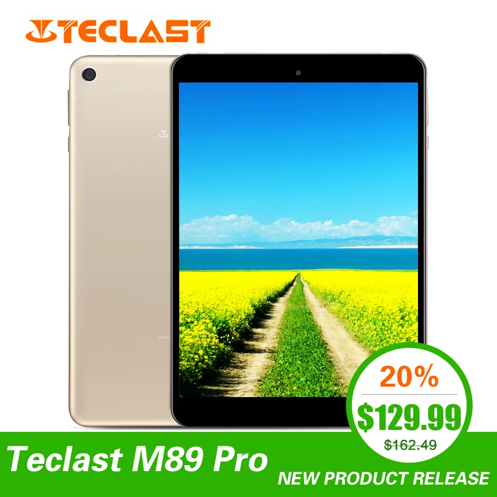 

Teclast M89 Pro 7.9 inch 3GB RAM 32GB ROM IPS X27 Deca Core 5.0MP 2048×1536 Type-C 2.4G+5G Dual-band WiFi Metal Thin Tablet PC