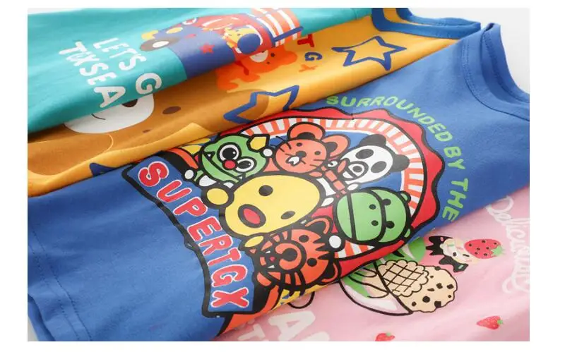 

Good Quality T-shirt Fashion Casual Short Sleeve Cute Cotton Material small size