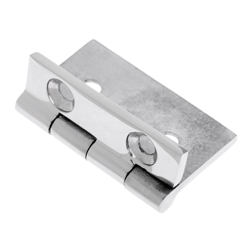 Durable Marine 316 Stainless Steel Flush Strap Hinge Door Hinge for Marine Fishing Boat Yacht RV Dinghy Home Desk Replacement