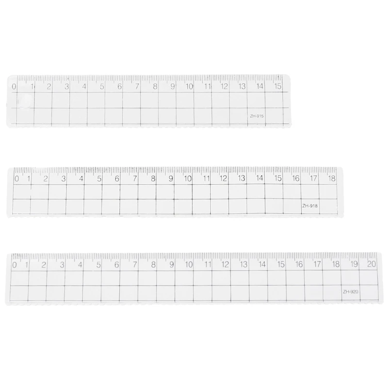 

Transparent Simple Straight Ruler Measurement Scale Tool Student School Supply