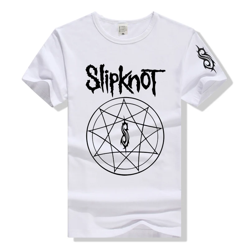 Новая модная мужская футболка с коротким рукавом принтом Slipknot Iowa Skull Rock Band 3D