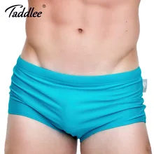 Taddlee марка мужчины купальники sexy плавание бикини трусы surf совет шорты боксера стволы 2017 новых людей купальники гей чехол твердые