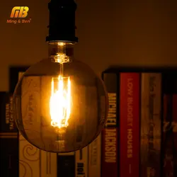 Марочные шарики Edison светодиодный свет лампы накаливания E27 4 W 220 V 240 V G150 Ретро ампулы лампа накаливания Эдисон лампа для подвесной