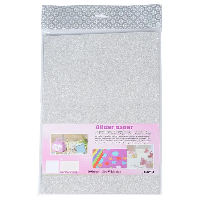glitter paper sticker