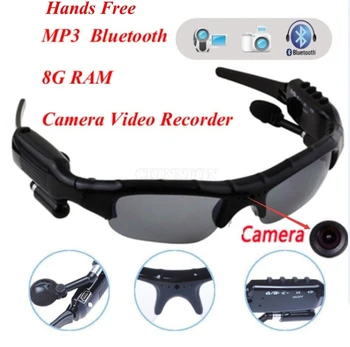 

50Pcs/Lot Sport Wireless Bluetooth Camera Eyewear Sunglasses with 8G RAM Video Recorder DVR DV Camcorder Mp3 Earphone Function