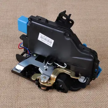 

DWCX New Black Front Left Driver Door Lock Latch Actuator 3D1837015 1TD837015A for VW Golf GTI MK5 Touareg Seat Porsche Cayenne