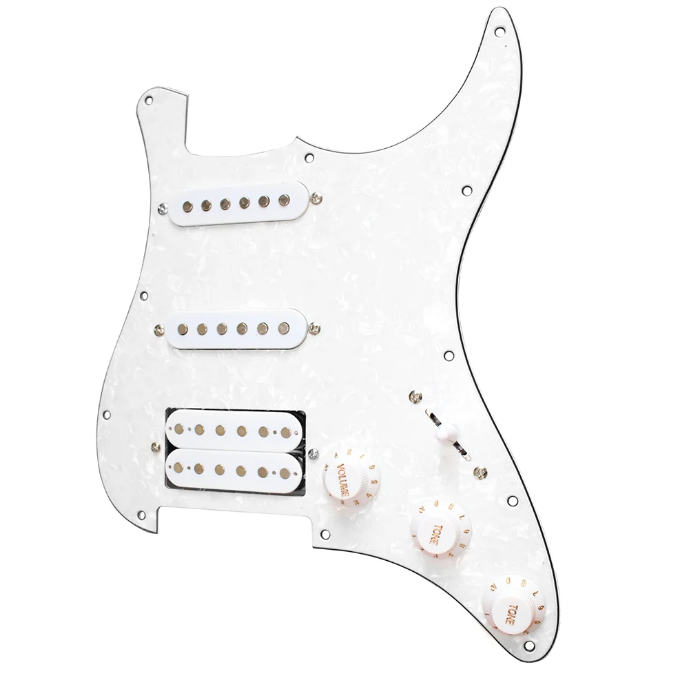 3 слойный SSH загруженный Prewired Humbucker Pickguard набор пикапов для электрогитары Черный